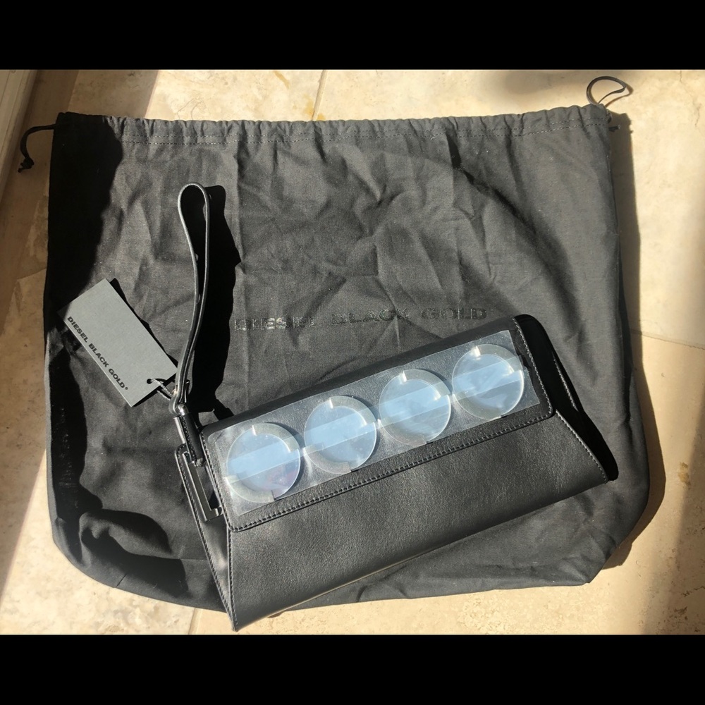 Diesel black gold clutch